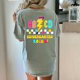Kindergarten ABCD Rocks Teacher Student Back To School Women's Comfort Colors T-Shirt Back Print Bay