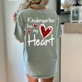Kindergarten Has My Heart Buffalo Print Teacher Valentine Women's Comfort Colors T-Shirt Back Print Bay Kindergarten Has My Heart Buffalo Print Teacher Valentine Women's Comfort Colors T-Shirt Back Print Bay