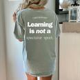 Learning Is Not a Spectator Sport Archerism For Teachers For Men Women Women's Comfort Colors T-Shirt Back Print Bay Learning Is Not a Spectator Sport Archerism For Teachers For Men Women Women's Comfort Colors T-Shirt Back Print Bay