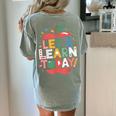 Let's Learn Today Teacher Motivational Back To School Women's Comfort Colors T-Shirt Back Print Bay Let's Learn Today Teacher Motivational Back To School Women's Comfort Colors T-Shirt Back Print Bay