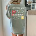 Letter Of The Week Ff Sight Word Teacher Squad Women's Comfort Colors T-Shirt Back Print Bay