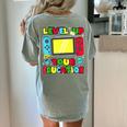 Level Up Your Education Gaming Inspired Teacher Gamers Women's Comfort Colors T-Shirt Back Print Bay