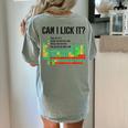 Can I Lick It Periodic Table Chart Science Teacher Women's Comfort Colors T-Shirt Back Print Bay Can I Lick It Periodic Table Chart Science Teacher Women's Comfort Colors T-Shirt Back Print Bay