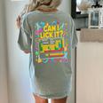 Can I Lick It Periodic Table Science Teacher Men Women Women's Comfort Colors T-Shirt Back Print Bay