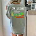 Can I Lick It Periodic Table Science Teacher Student Women's Comfort Colors T-Shirt Back Print Bay Can I Lick It Periodic Table Science Teacher Student Women's Comfort Colors T-Shirt Back Print Bay