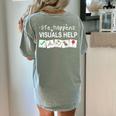 Life Happens Visuals Help Special Education Teacher Aide Women's Comfort Colors T-Shirt Back Print Bay