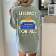 Literacy For All Visually Impaired Braille Teacher The Blind Women's Comfort Colors T-Shirt Back Print Bay Literacy For All Visually Impaired Braille Teacher The Blind Women's Comfort Colors T-Shirt Back Print Bay