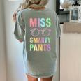 Little MISS SMARTY PANTS School Grad Teacher Last Day Women's Comfort Colors T-Shirt Back Print Bay Little MISS SMARTY PANTS School Grad Teacher Last Day Women's Comfort Colors T-Shirt Back Print Bay