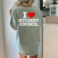 I Love Student Council Student Teacher Women's Comfort Colors T-Shirt Back Print Bay I Love Student Council Student Teacher Women's Comfort Colors T-Shirt Back Print Bay