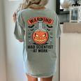 Mad Scientist Pumpkin Science Teacher Halloween Costume Kids Women's Comfort Colors T-Shirt Back Print Bay Mad Scientist Pumpkin Science Teacher Halloween Costume Kids Women's Comfort Colors T-Shirt Back Print Bay