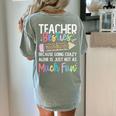 Matching Teachers Last Day Of School Teacher Besties Women's Comfort Colors T-Shirt Back Print Bay Matching Teachers Last Day Of School Teacher Besties Women's Comfort Colors T-Shirt Back Print Bay