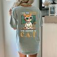 I Did The Math The Answer Is Cats Math Cat Teacher Women's Comfort Colors T-Shirt Back Print Bay