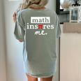 Math Inspires Me Spelled With Pi Day Teacher Women's Comfort Colors T-Shirt Back Print Bay Math Inspires Me Spelled With Pi Day Teacher Women's Comfort Colors T-Shirt Back Print Bay