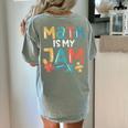 Math Is My Jam School Mathematics Women Men Math Teacher Women's Comfort Colors T-Shirt Back Print Bay Math Is My Jam School Mathematics Women Men Math Teacher Women's Comfort Colors T-Shirt Back Print Bay