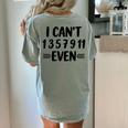 Math Teacher Can't Even Appreciation Science Day Women's Comfort Colors T-Shirt Back Print Bay Math Teacher Can't Even Appreciation Science Day Women's Comfort Colors T-Shirt Back Print Bay
