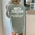Math Teacher Definition Shirt Men Women Teacher Women's Comfort Colors T-Shirt Back Print Bay