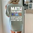 Mathematics Teachers Math Teacher For Men Women Women's Comfort Colors T-Shirt Back Print Bay Mathematics Teachers Math Teacher For Men Women Women's Comfort Colors T-Shirt Back Print Bay
