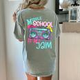 Middle School Is My Jam Cute Teacher Shirt 80's 90's Styl Women's Comfort Colors T-Shirt Back Print Bay