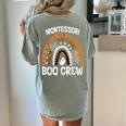 Montessori Teacher Halloween Boo Rainbow Leopard Halloween Women's Comfort Colors T-Shirt Back Print Bay Montessori Teacher Halloween Boo Rainbow Leopard Halloween Women's Comfort Colors T-Shirt Back Print Bay