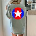 Nerdy Captain Sweatpants Retro Comic Book Fan Teacher Women's Comfort Colors T-Shirt Back Print Bay