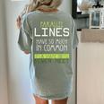 Nerdy Math Lovers Geometry Pun Mathematics Teachers Women's Comfort Colors T-Shirt Back Print Bay