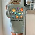 Neurodiverse Universe Space Planet Special Education Teacher Women's Comfort Colors T-Shirt Back Print Bay