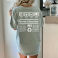 Nurse Educator Shirt Men Women Nursing Instructor Teacher Women's Comfort Colors T-Shirt Back Print Bay Nurse Educator Shirt Men Women Nursing Instructor Teacher Women's Comfort Colors T-Shirt Back Print Bay