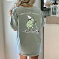 Off To Teach English Scooter Frog ESL Teacher Literature Women's Comfort Colors T-Shirt Back Print Bay
