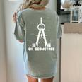 Oh Geometree Math Teacher Geometry Christmas Tree For Men Women Kids Women's Comfort Colors T-Shirt Back Print Bay