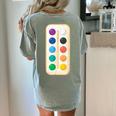 Paint Palette ArtSet Halloween Costume For Teachers Students For Men Women Kids Women's Comfort Colors T-Shirt Back Print Bay