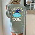 Pajama Day School Spirit Week Fun Cloud Teacher Student Women's Comfort Colors T-Shirt Back Print Bay