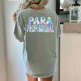 Paraprofessional Groovy Back To School Cute Teachers Women Women's Comfort Colors T-Shirt Back Print Bay