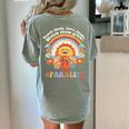 Paraprofessional Para Life Sun Flower Teacher Back To School Women's Comfort Colors T-Shirt Back Print Bay