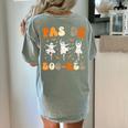 Pas De Boo-Rée Ghost Ballet Dancer Halloween Dance Teacher Women's Comfort Colors T-Shirt Back Print Bay Pas De Boo-Rée Ghost Ballet Dancer Halloween Dance Teacher Women's Comfort Colors T-Shirt Back Print Bay