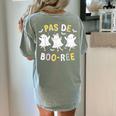 Pas De BOO-Rée Ghost Ballet Dancer Halloween Dance Teacher Women's Comfort Colors T-Shirt Back Print Bay Pas De BOO-Rée Ghost Ballet Dancer Halloween Dance Teacher Women's Comfort Colors T-Shirt Back Print Bay