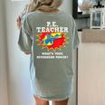 PE Physical Education Teacher Superhero Power School Women's Comfort Colors T-Shirt Back Print Bay PE Physical Education Teacher Superhero Power School Women's Comfort Colors T-Shirt Back Print Bay