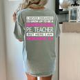 PE Teacher Shirt Physical Education Teacher Women's Comfort Colors T-Shirt Back Print Bay PE Teacher Shirt Physical Education Teacher Women's Comfort Colors T-Shirt Back Print Bay