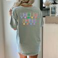 Phonics Reading Teacher Science Of Reading Literacy Coach Women's Comfort Colors T-Shirt Back Print Bay