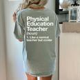 Physical Education Teacher Definition Sports PE School Women's Comfort Colors T-Shirt Back Print Bay