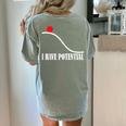 Physics I Have Potential Energy Physics Teacher Women's Comfort Colors T-Shirt Back Print Bay