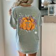 Pi Day Pumpkin Pi Math Teacher Halloween Costume Women's Comfort Colors T-Shirt Back Print Bay