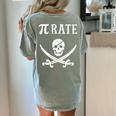 Pi Day Pi Rate Pirate For Teachers Women's Comfort Colors T-Shirt Back Print Bay