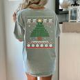 Pi Tree Christmas Math Teacher Ugly Sweater Men Women Kids Women's Comfort Colors T-Shirt Back Print Bay Pi Tree Christmas Math Teacher Ugly Sweater Men Women Kids Women's Comfort Colors T-Shirt Back Print Bay