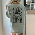 Piano Teacher Pianist Women's Comfort Colors T-Shirt Back Print Bay Piano Teacher Pianist Women's Comfort Colors T-Shirt Back Print Bay