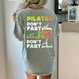 Pilates Instructor Teacher Watercolor Pilates Don't Fart Men Women Kids Women's Comfort Colors T-Shirt Back Print Bay Pilates Instructor Teacher Watercolor Pilates Don't Fart Men Women Kids Women's Comfort Colors T-Shirt Back Print Bay