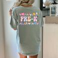 Pre-K Back To School Teachers Kids 1st Day Of School Women's Comfort Colors T-Shirt Back Print Bay Pre-K Back To School Teachers Kids 1st Day Of School Women's Comfort Colors T-Shirt Back Print Bay