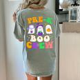 Pre-K Boo Crew Cute Ghost Halloween Costume Teacher Student For Men Women Kids Women's Comfort Colors T-Shirt Back Print Bay