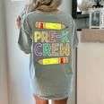 Pre-K Crew PreK Teachers Back To School Women's Comfort Colors T-Shirt Back Print Bay Pre-K Crew PreK Teachers Back To School Women's Comfort Colors T-Shirt Back Print Bay