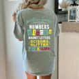 Pre-K Life Preschool Teacher Tees Men Women T-Shirt Women's Comfort Colors T-Shirt Back Print Bay