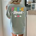 Pre-K Squad Teacher Student Kids Preschool Back To School Women's Comfort Colors T-Shirt Back Print Bay Pre-K Squad Teacher Student Kids Preschool Back To School Women's Comfort Colors T-Shirt Back Print Bay
